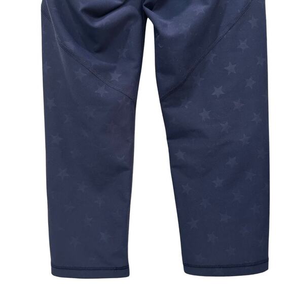 Old Navy Active High-Waisted PowerSoft Crop Leggings Blue with Star M - Picture 11 of 11